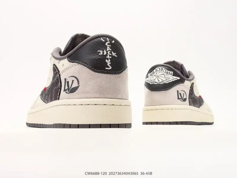 耐克 Nike Air Jordan 1 x Travis Scott AJ1倒勾 乔一倒钩 ‘DIY’定制 耐克 低帮文化篮球鞋 完美品质出货 CW6688-120 #20273634043065